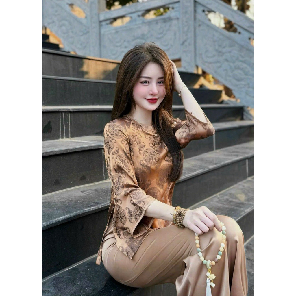 Đồ Lam Đi Chùa Cho Nữ, Bộ Đồ Đi Lễ, Khóa Tu Cho Nữ , Vải Đẹp Thoáng Mát | ĐỒ LAM AN NHIÊN