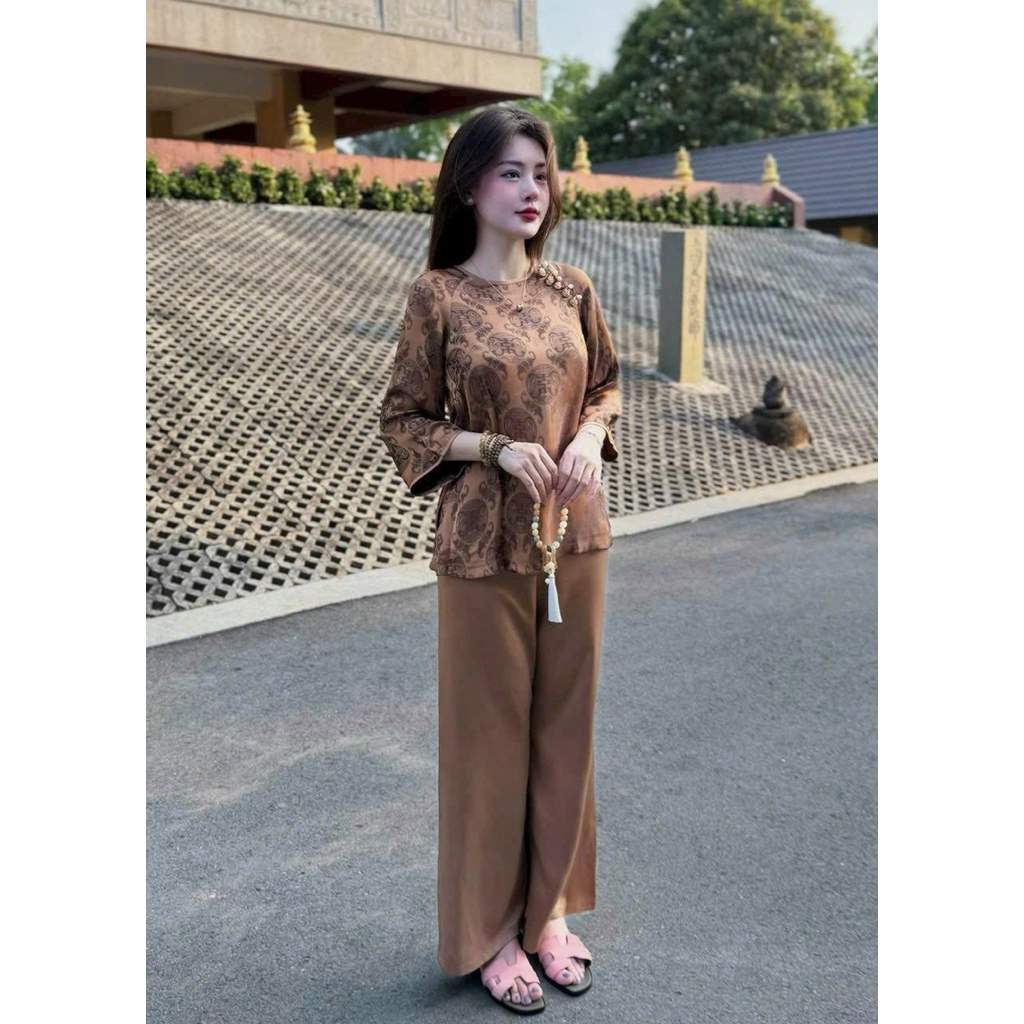 Đồ Lam Đi Chùa Cho Nữ, Bộ Đồ Đi Lễ, Khóa Tu Cho Nữ , Vải Đẹp Thoáng Mát | ĐỒ LAM AN NHIÊN