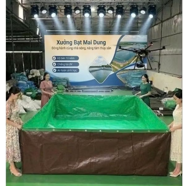 Bể bạt nuôi ốc ếch, cá lươn loại HDPE và VPC Loại cỡ to