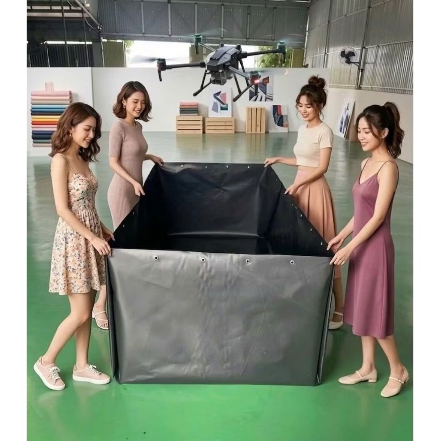 Bể bạt nuôi ốc ếch, cá lươn loại HDPE và VPC Loại cỡ to