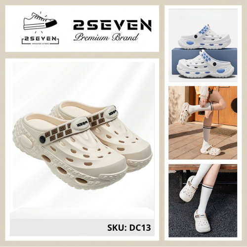 Dép sục nam nữ cao cấp đề mềm chống trơn trượt chất liệu cao su EVA phong cách Unisex Có quai ngang - DC13 - 2SEVEN