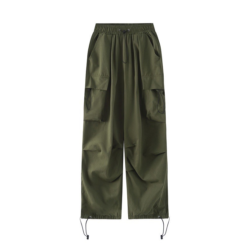 Quần Jocker Nam, Quần Kaki TÚI HỘP KIỂU JOGGER DÀI MÀU ĐEN PHỐI DÂY HỘP RÚT K1