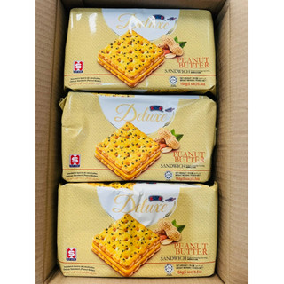 Bánh quy kẹp kem bơ đậu phộng Deluxe túi 184g