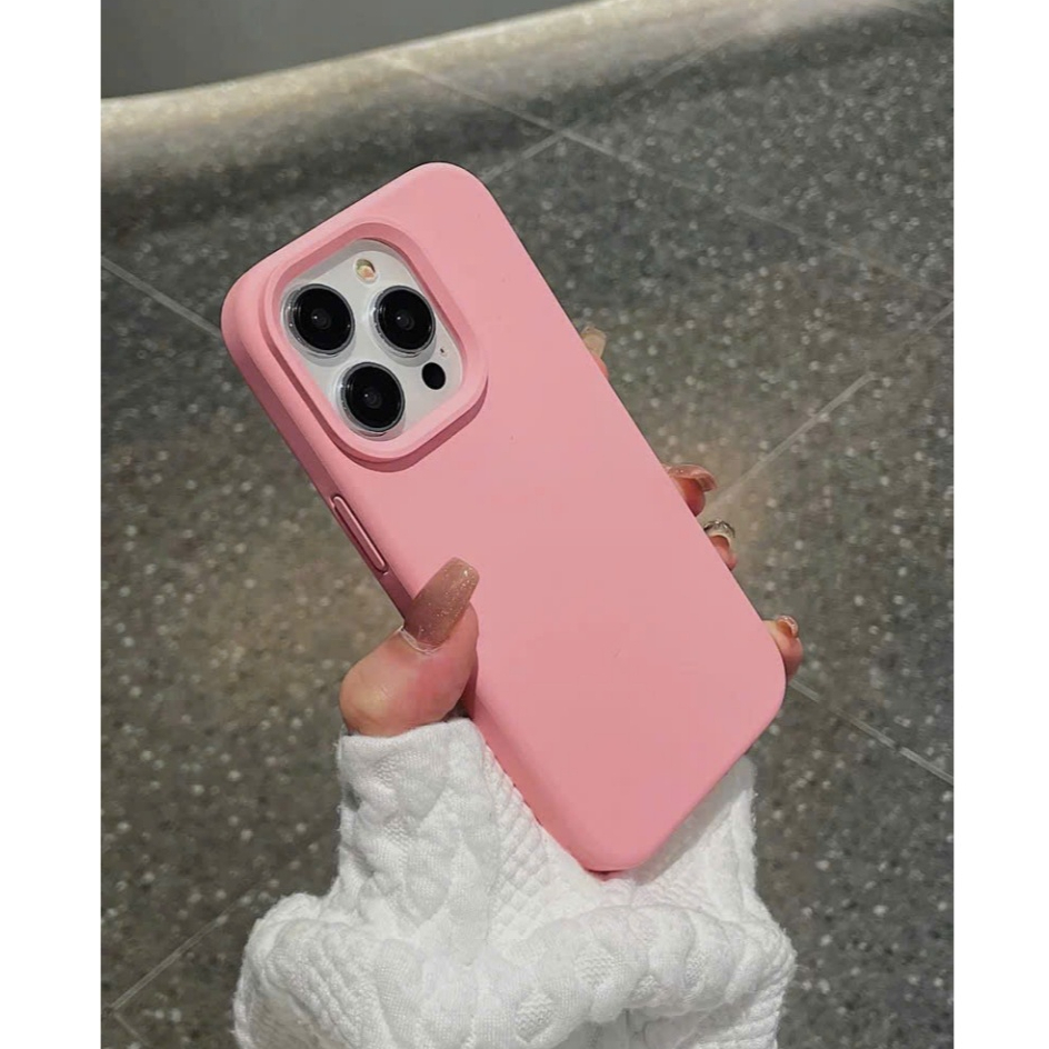 Ốp Lưng iPhone TPU Lót Nhung Màu Pastel Chống Bẩn, Chống Sốc, Bảo Vệ Camera - iP7/8/X/XS/XR/11/12/13/14/15/16/17/Pro/Max