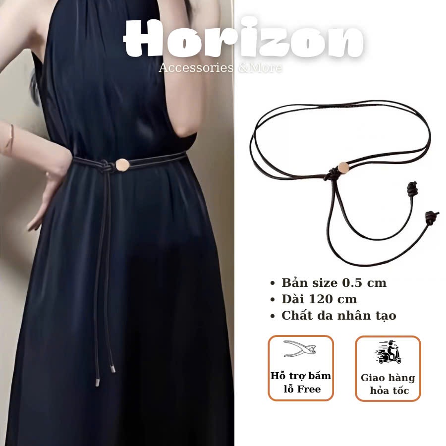 Đai váy da dây thắt lưng nam nữ gài Đai váy dây DV35 sang chảnh dây nịt blazer  bản NHỎ 0.5cm