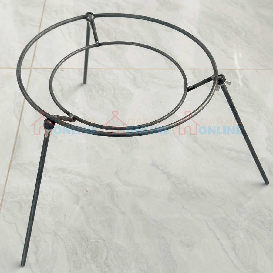 Kiềng sắt 3 chân tháo lắp tiện lợi gọn gàng mang đi cắm trại, nấu ăn ngoài trời