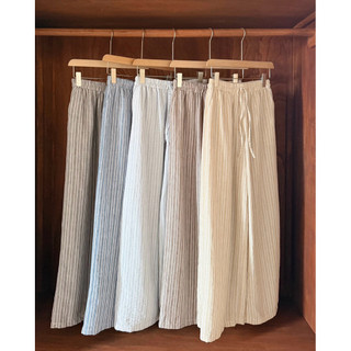 Quần đũi kẻ form rộng Ma Vie