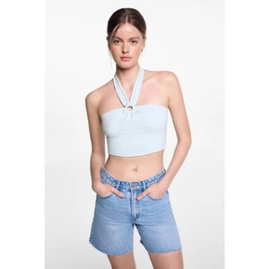 Áo Mango Auth cổ yếm croptop siêu đẹp sẵn