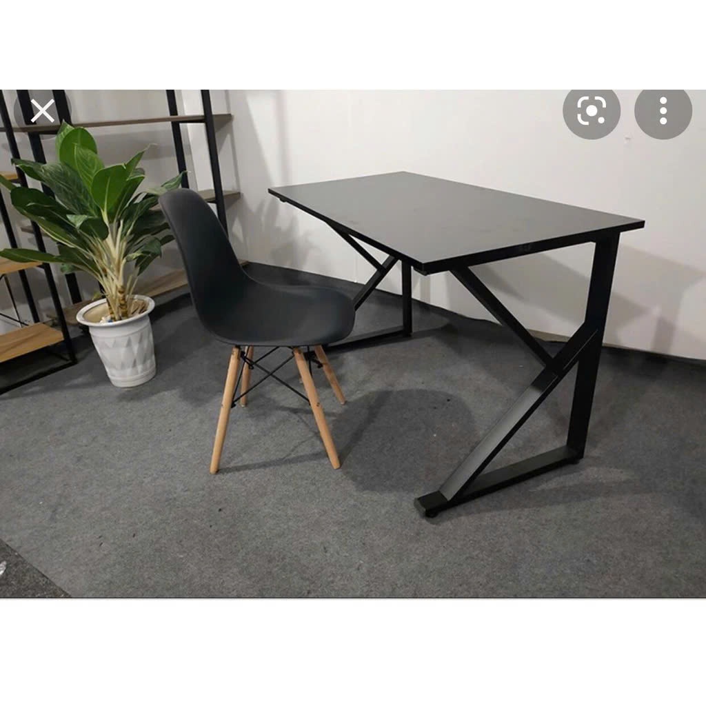 Bàn Chân K Cao Cấp, Bàn Học Bàn Làm Việc Khung Sắt Chắc Chắn, Mặt Gỗ MDF 15 LI Chống Trầy