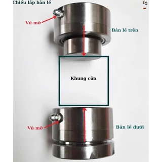 Bản Lề Xoay 360* trên dưới cho cửa sắt D50 – D60 – D70  Bản lề xoay chuyên dụng cho cửa sắt, cửa cổng, cửa thép nặng.