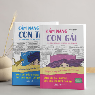 Combo 2 Cuốn Cẩm Nang Con Trai, Con Gái: Sách Gối Đầu Giường Dành Cho Con Trai – Con Gái Tuổi Dậy Thì