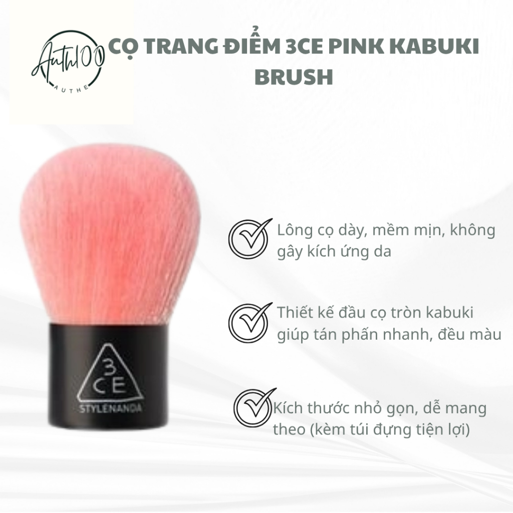 Cọ đánh má hồng 3 C E Pink ( đọc kỉ mô tả) nhỏ gọn