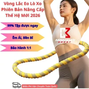 Phiên Bản Thế Hệ Mới 2026 Vòng Lắc Eo Lò Xo Bọc Vải Êm Ái, Dễ Tập Giảm Eo Nhanh Chóng