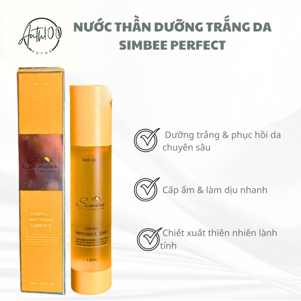 NƯỚC THẦN DƯỠNG TRẮNG, CĂNG BÓNG  SIMBEE ESSENCE 120ml [ date 20/6/2026]