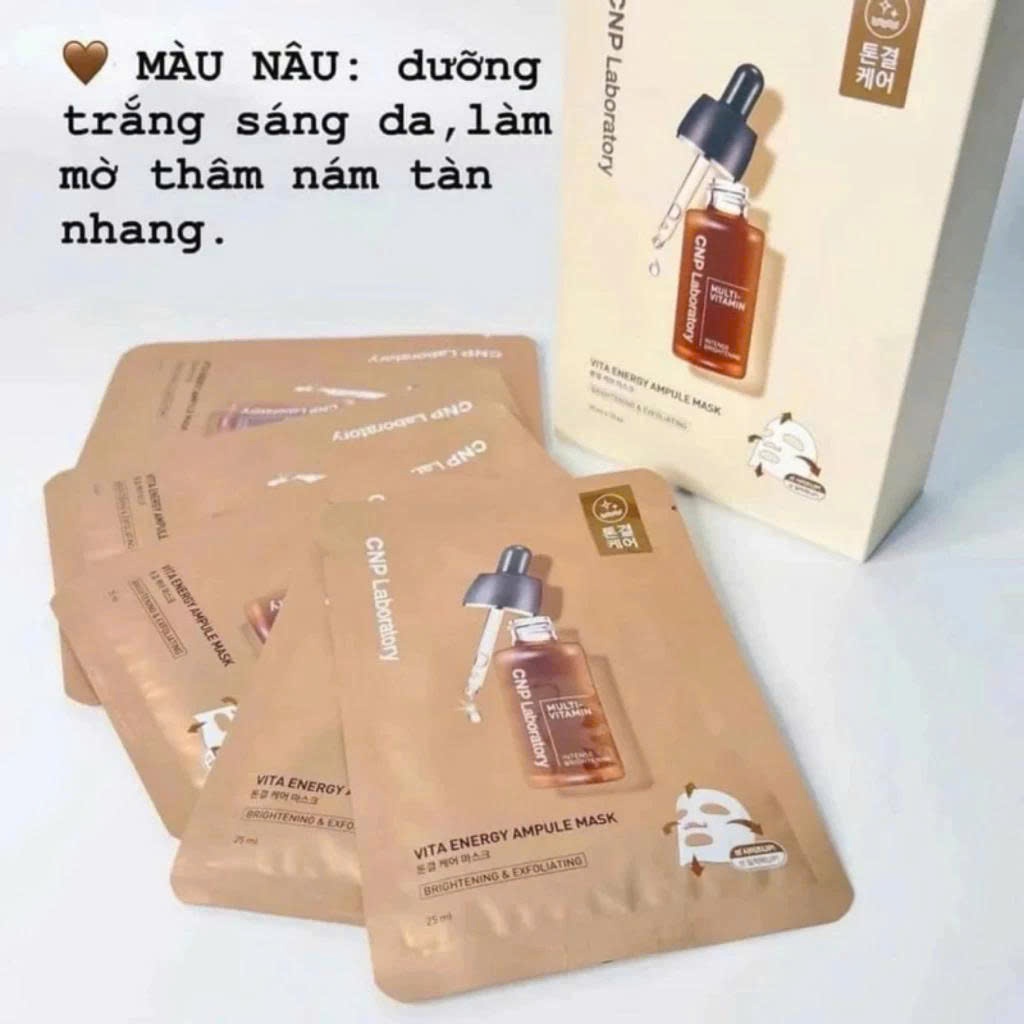 Mặt nạ giấy CNP Laboratory Ampule Mask cấp ẩm, sáng da, làm dịu da, thu nhỏ lỗ chân lông