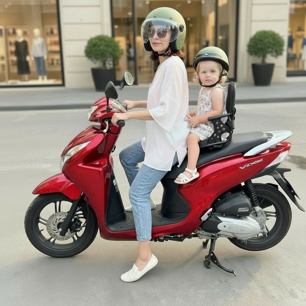 Ghế Ngồi Sau Xe Máy An Toàn Cho Bé – Phù Hợp Xe Tay Ga, Xe Số, Xe Côn - Ghế Đa Năng Phù Hợp Tất Cả Các Loại Xe