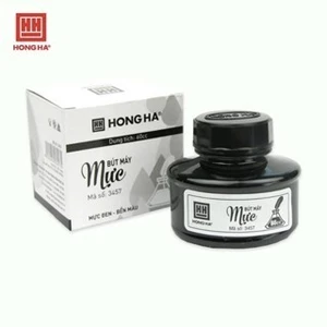 Mực Bút Máy Hồng Hà Lọ 60ml Nhanh Khô