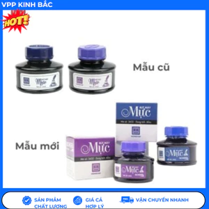 Mực Bút Máy Hồng Hà Lọ 60ml Nhanh Khô ( Mực Chuẩn)