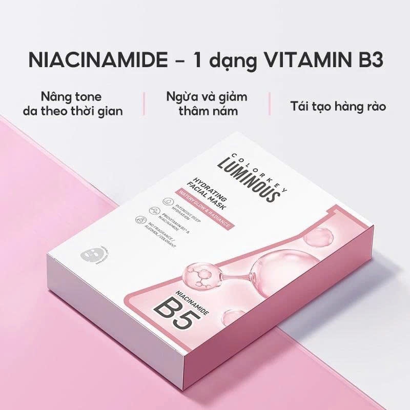 Mặt Nạ Giấy Colorkey Luminous Facial Mask 25ml Dưỡng Ẩm, Làm Dịu Da, Hỗ Trợ Dưỡng Sáng [1 MIẾNG LẺ]