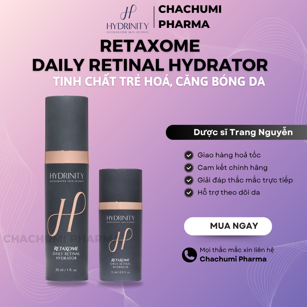 Tinh Chất Hydrinity RetaXome Daily Retinal Hydrator Trẻ Hoá, Căng Bóng ...