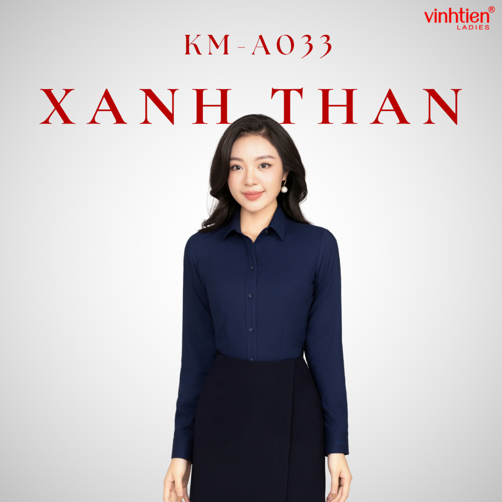 Áo Sơ Mi Dài Tay Vĩnh Tiến Ladies Chất Liệu Bamboo Có Khả Năng Hút Ẩm Kháng Khuẩn Cao - GTB 585