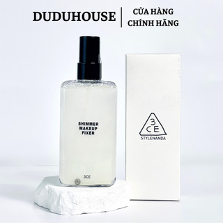 Xịt Khóa Nền Trang Điểm Makeup 3CE Shimmer Makeup Fixer 95ml Duduhouse