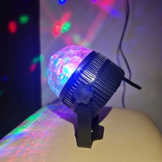 Đèn Led Cầu Pha Lê Xoay Đổi Màu 220V Dùng Trang Trí Sự Kiện Party