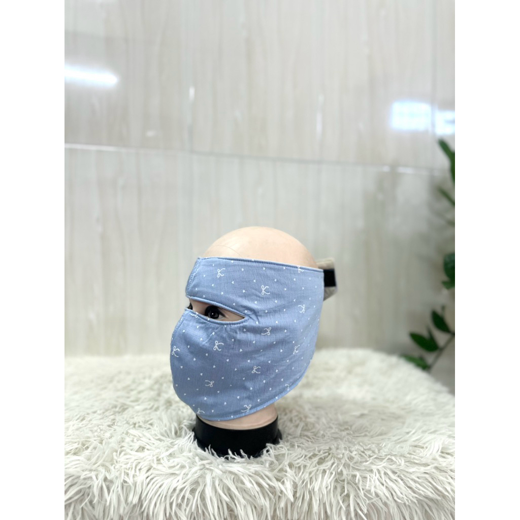 Khẩu Trang Che Kín Trán Mặt – Mặt Lưới Thoáng Mát, Ôm Mặt, Không Bí