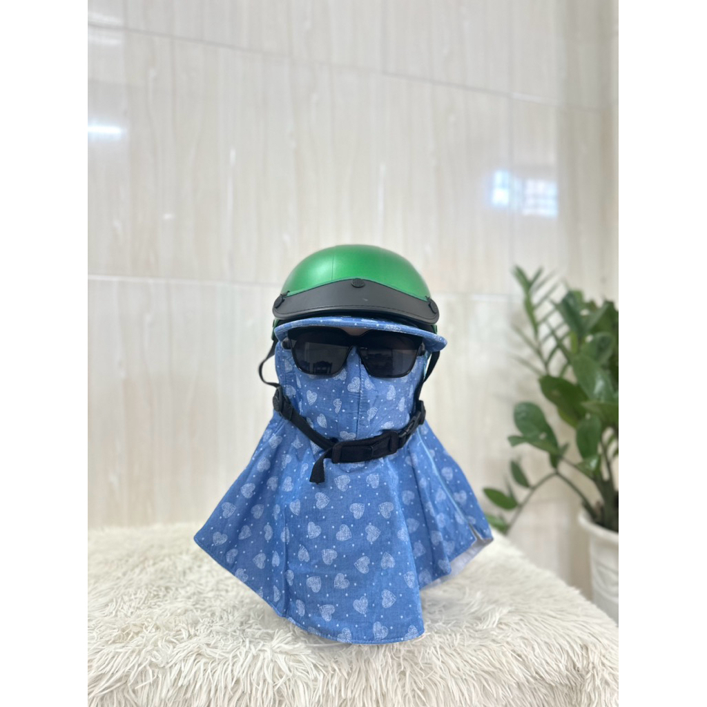 Nón mũ chống nắng jean thời trang – dây kéo/miếng dán, thoáng mát freesize