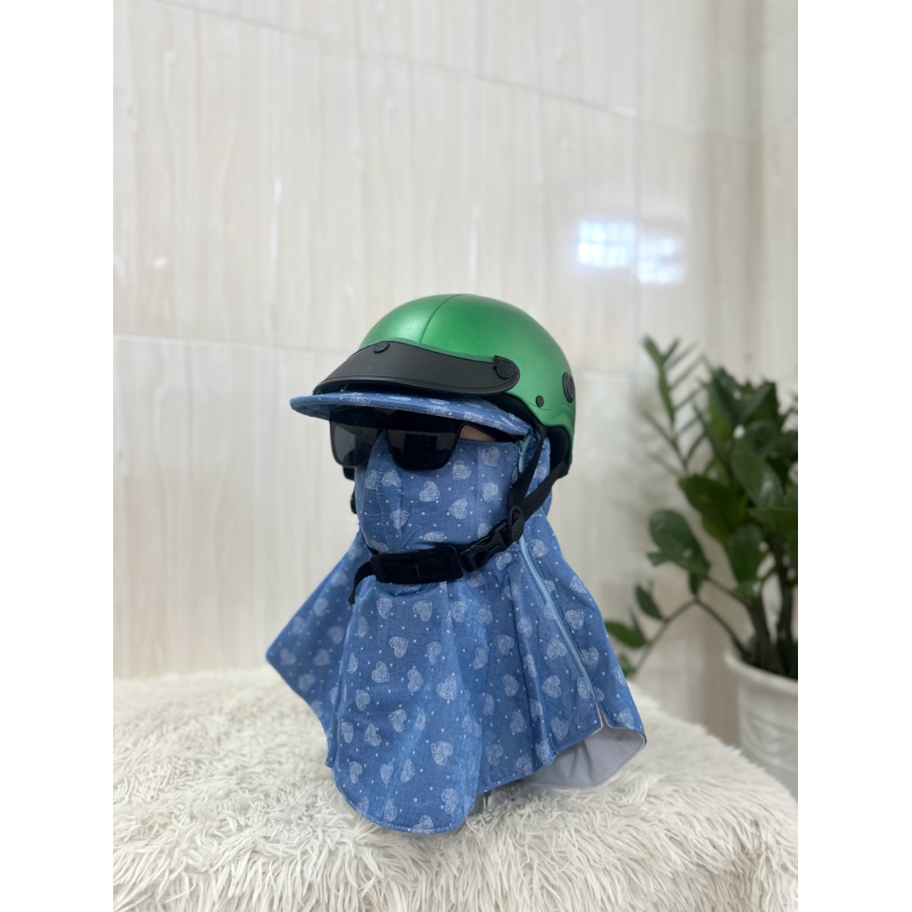 Nón mũ chống nắng jean thời trang – dây kéo/miếng dán, thoáng mát freesize