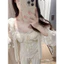 Set bộ ngủ lưới mềm phối ren ngực kèm áo choàng