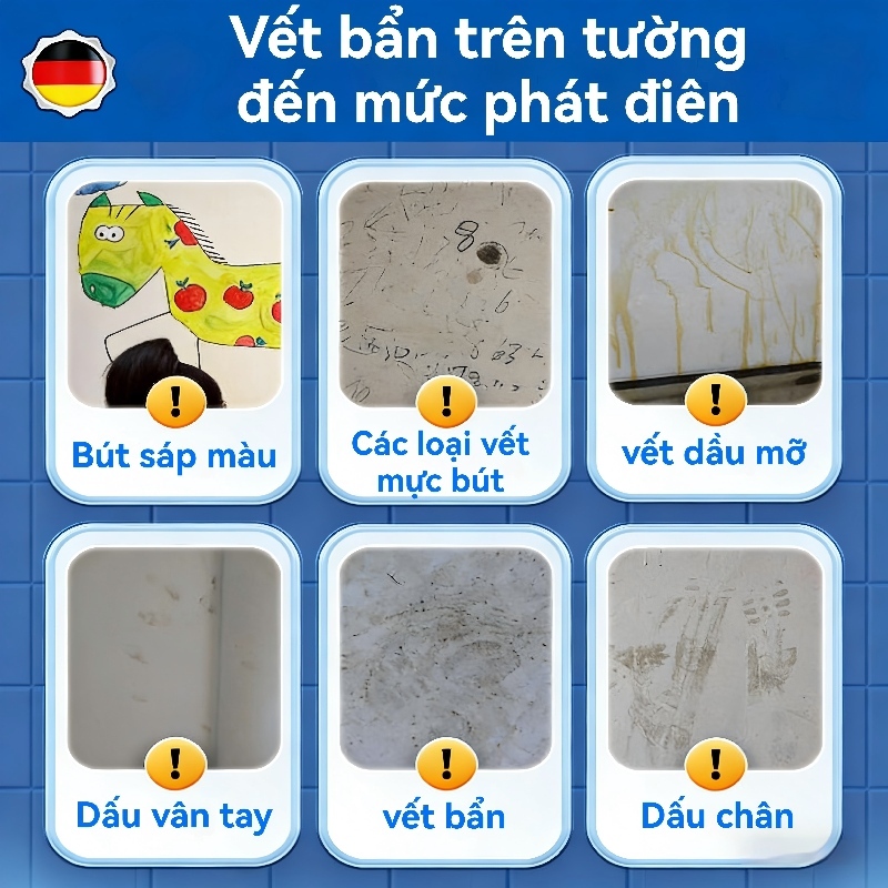 tẩy mực làm sạch tường,Tẩy vết bẩn trên tường, Làm Sạch Vết Bút Vết Bẩn Bám Tường 168g