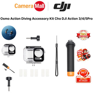 DJI Diving Accessory Kit for Osmo Action 3/4/5 Pro Phụ Kiện Lặn Chính Hãng | Chống Nước Sâu | Quay Video Dưới Nước