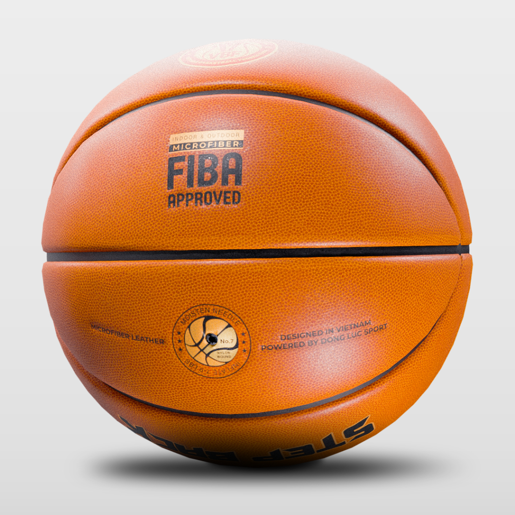 Bóng rổ FIBA Approved chuẩn thi đấu quốc tế SIZE 7 Stepback chính hãng cho indoor/outdoor
