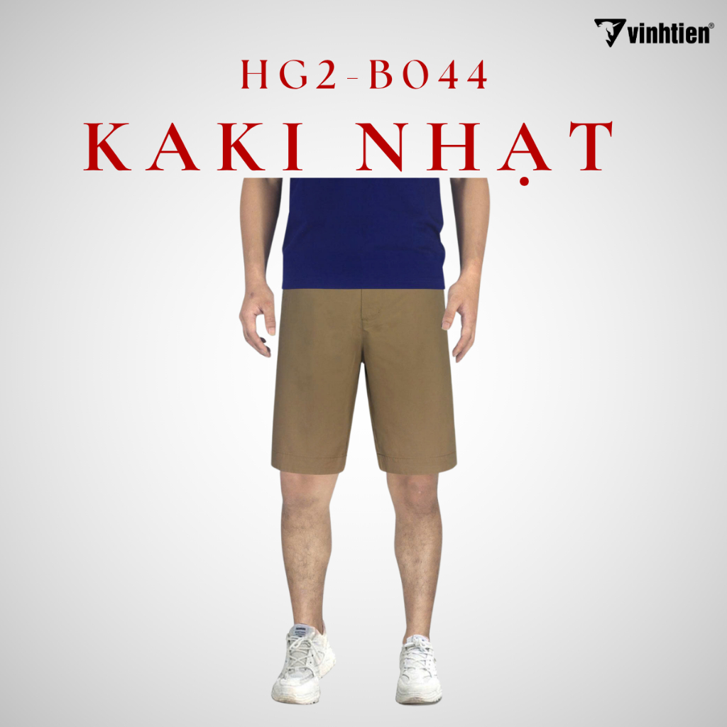 Quần Shorts Khaki 0ly Classic Cao Cấp Vĩnh Tiến 375 - Nhiều Màu - Giỏ 2