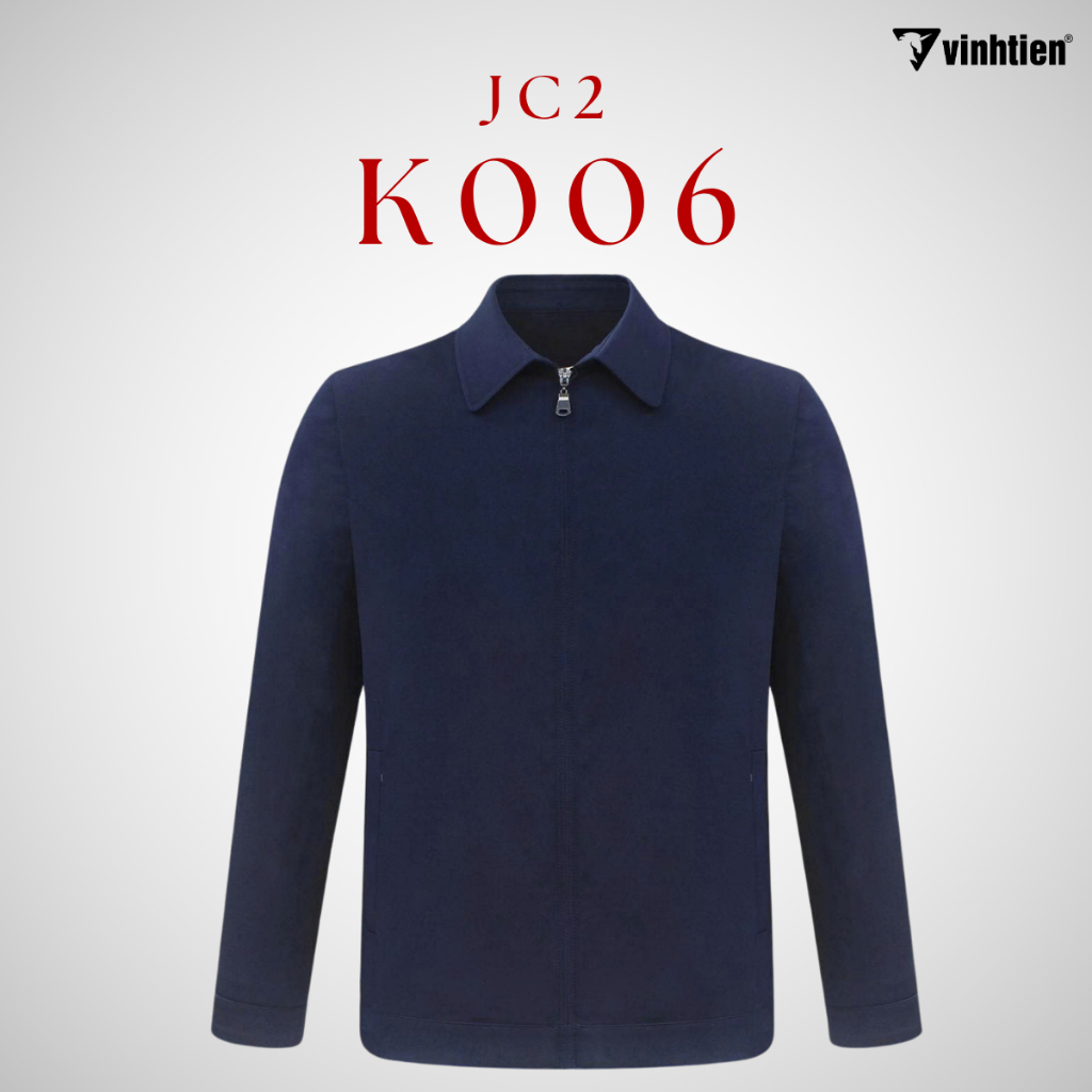 Áo Khoác Jacket Nam Vĩnh Tiến 2 Lớp Cổ Đức Chống Gió, Giữ Ấm, Sang Trọng Lịch Lãm - 950 JC2