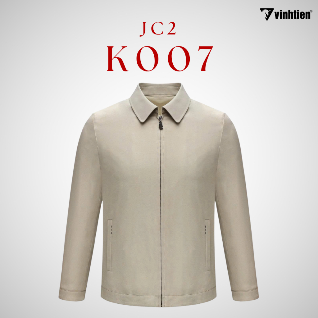 Áo Khoác Jacket Nam Vĩnh Tiến 2 Lớp Cổ Đức Chống Gió, Giữ Ấm, Sang Trọng Lịch Lãm - 950 JC2