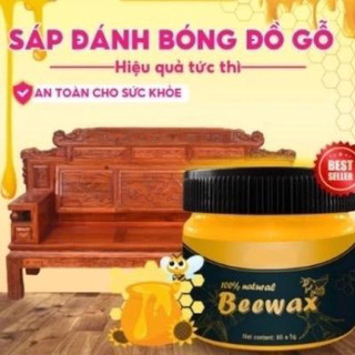 Lọ Sáp Ong Đánh Bóng Sàn Gỗ 100% Natural Beewax Làm Mới Tự Nhiên Làm Sạch Đồ Gỗ