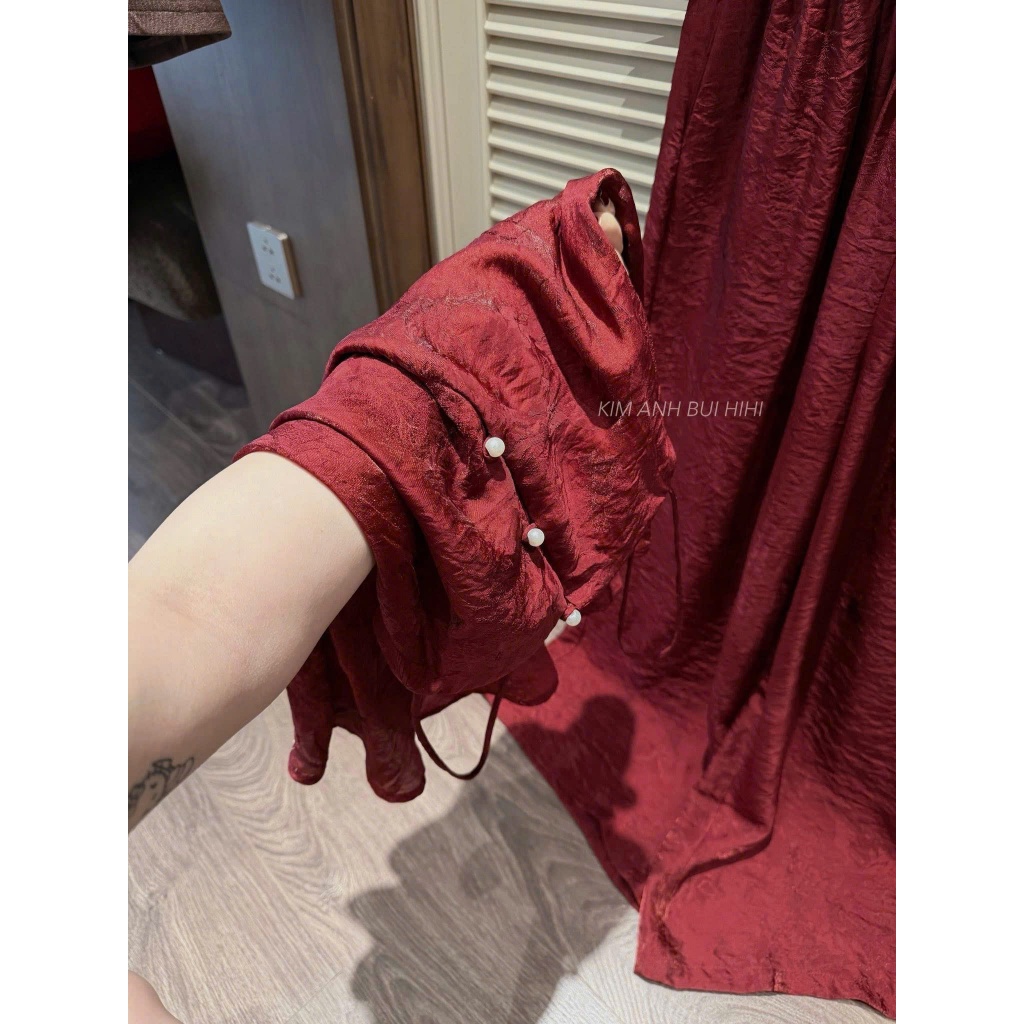 ZIMM STORE-Bộ Quần Áo Nữ Màu Đỏ Nổi Bật, Cá Tính