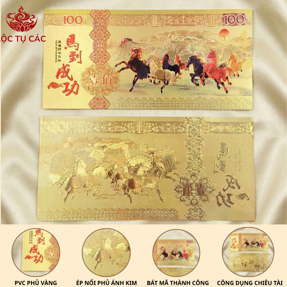 BỘ CHIÊU TÀI TỨ BẢO, bộ phong thủy chiêu tài kèm vòng tay ngũ sắc, lá Bồ Đề mạ vàng, xu mai hoa, bát mã.