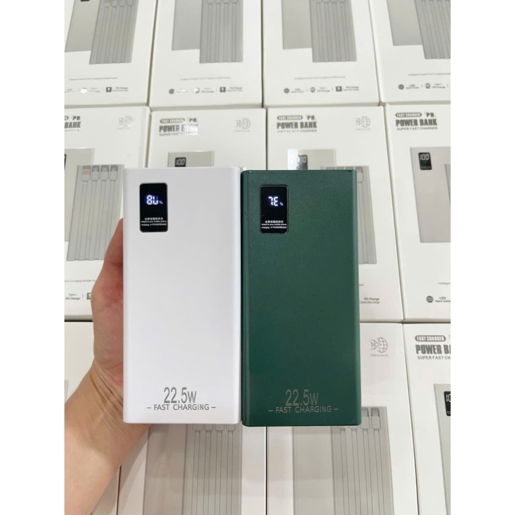 Bộ Sạc Dự Phòng Đầy Đủ Các Loại 10.000/20.000/30.000 mAh, Hỗ Trợ Sạc Nhanh, Tích Hợp Sẵn Cáp Sạc BH 06 Tháng
