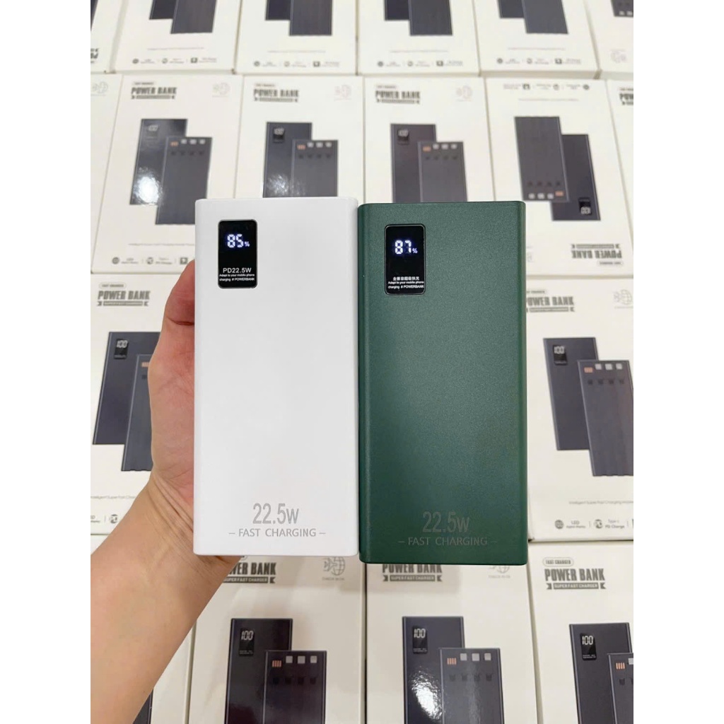 Bộ Sạc Dự Phòng Đầy Đủ Các Loại 10.000/20.000/30.000 mAh, Hỗ Trợ Sạc Nhanh, Tích Hợp Sẵn Cáp Sạc BH 06 Tháng