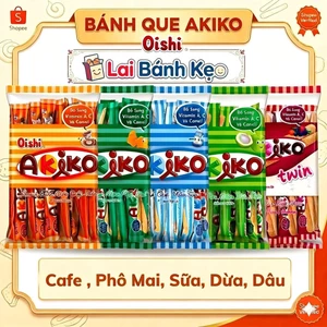 Bánh Xốp Akiko Oishi Mix 5 Vị ( Bịch 20 Que) - Lưu ý: Vị Dâu10 Que