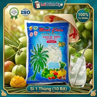 Sỉ 1Thùng Thạch Dừa Minh Châu Bịt 1kg, Thùng 10 Bịt