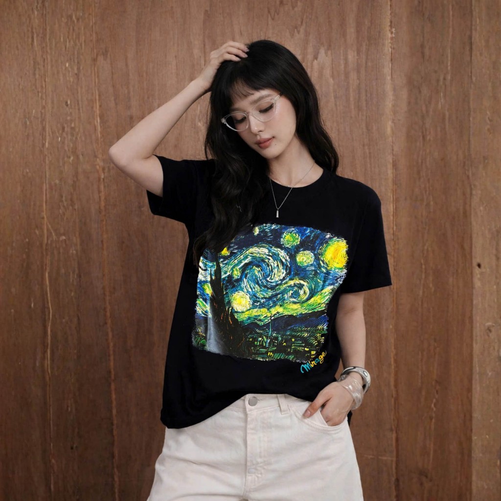 Áo Thun Mirage Tranh Vẽ Local Brand Chất 100% Cotton Mềm Mịn Thoáng Mát.
