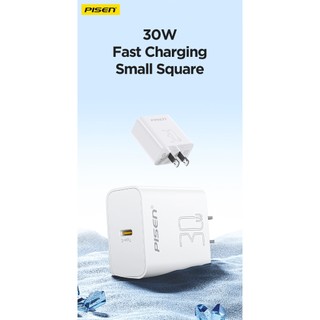 Cốc sạc nhanh 30W Pisen TP-C29 cổng typeC hỗ trợ PD3.0 / QC4.0+ / FCP / ACP/ Protocol (Trắng)