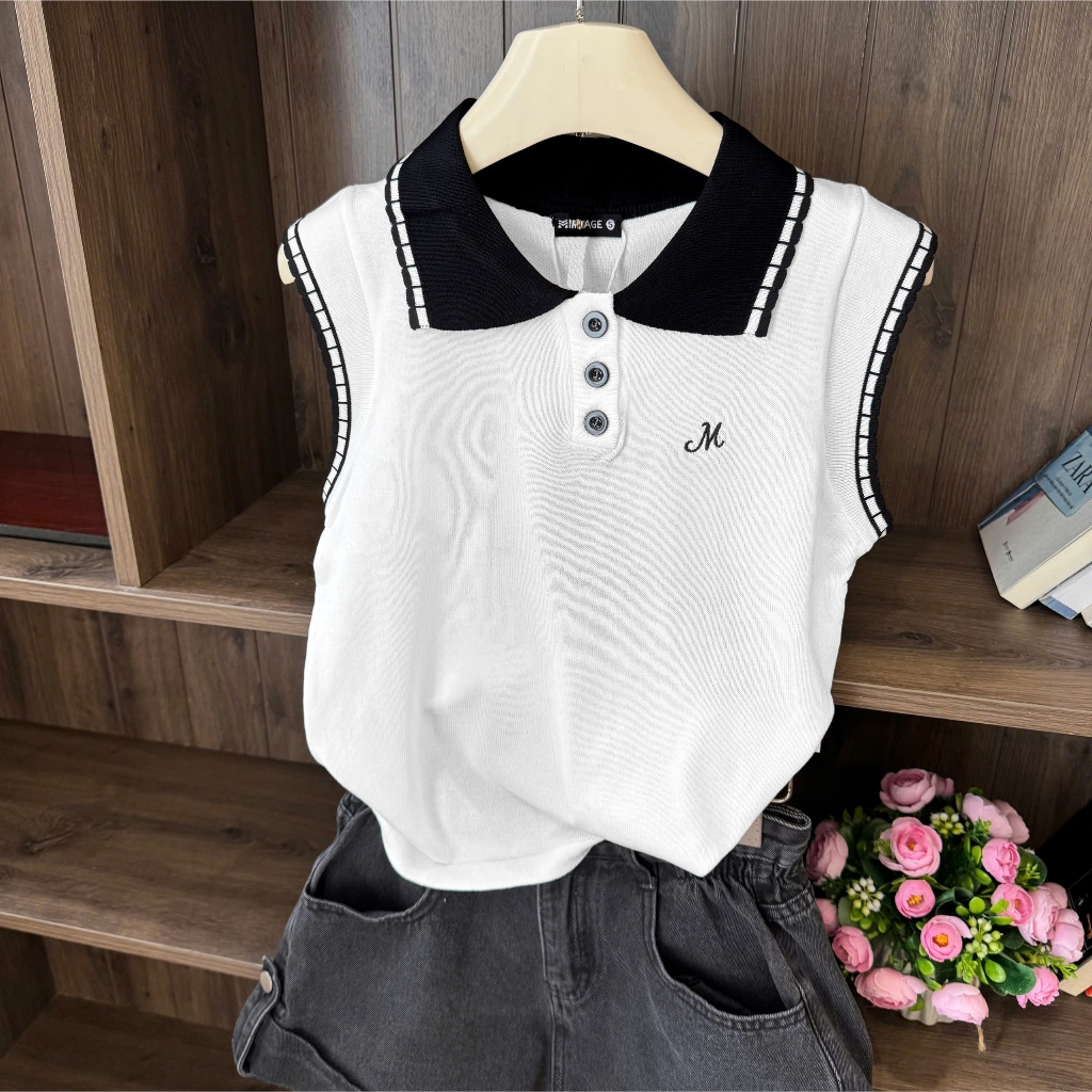 Áo Len Mirage Phối Viền Cổ Local Brand Chất Len Mongtoghi Mềm Mịn Thoáng Mát.