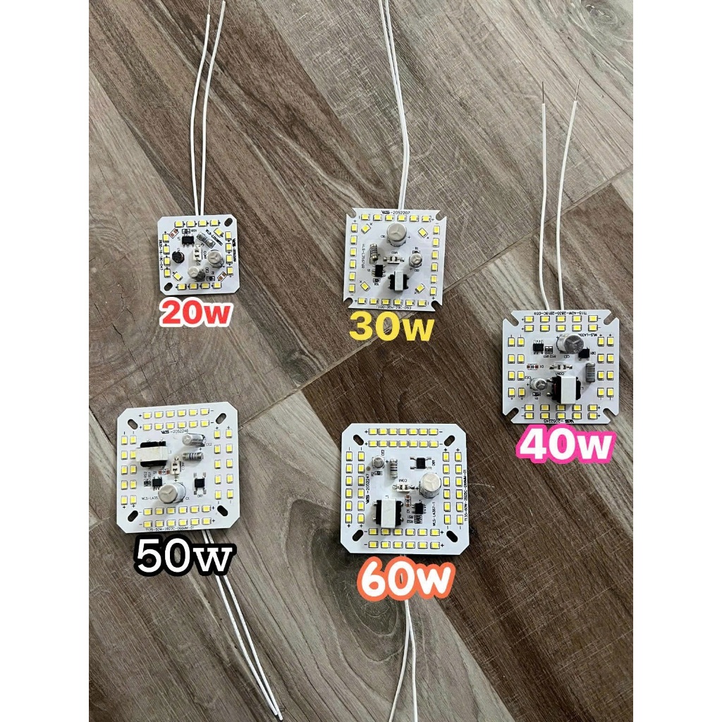 CHIP LED 20W 30W 40W 50W 60W VUÔNG SÅN DÂY ĐIỆN