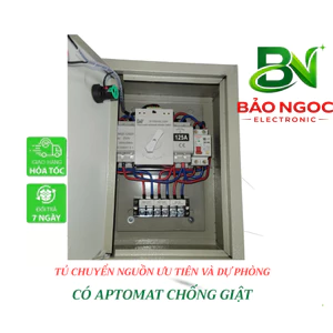 Bộ chuyển nguồn ƯU TIÊN và DỰ PHÒNG -ATS 125A- chuyển nguồn ĐIỆN LƯỚI và MÁY PHÁT - NĂNG LƯỢNG và ĐIỆN LƯỚI