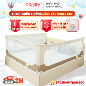 Thanh Chắn Giường Cao Cấp Cho Bé SB2, SV1 Premium, Thanh Chặn Giường Cho Bé Khóa Xoay On-Off An Toàn Cao 105cm